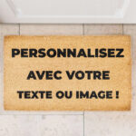 Paillasson personnalisé avec textes et photo Vignette de Paillasson personnalisé avec textes et photo