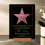 Vignette de Plaque Hollywood avec textes personnalisée