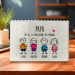Vignette de Puzzle de Blocs Personnages avec Texte Personnalisé