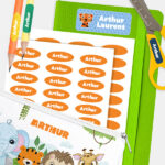 Vignette de Étiquettes adhésives enfant pour objets personnalisées
