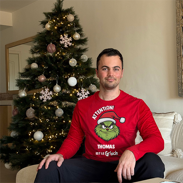 Pyjama Le Grinch avec prénom personnalisé