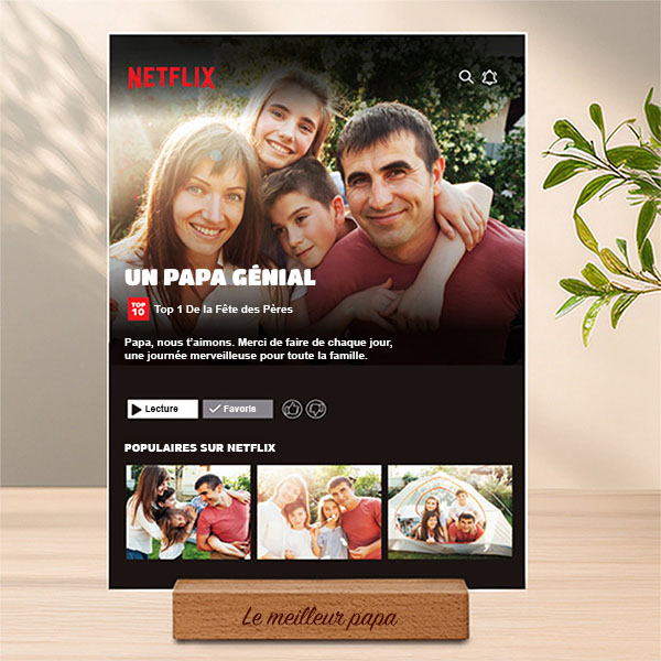 Plaque Netflix personnalisée