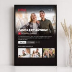 Vignette de Affiche Design Netflix avec Noms et Texte personnalisés