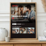 Vignette de Affiche Design Netflix avec Noms et Texte personnalisés