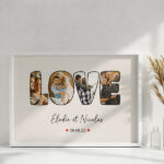Vignette de Affiche Design LOVE avec Date et Prénoms Personnalisés