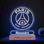 Lampe avec Écusson Paris Saint-Germain (PSG) personnalisée Vignette de Lampe avec Écusson Paris Saint-Germain (PSG) personnalisée