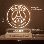 Vignette de Lampe avec Écusson Paris Saint-Germain (PSG) personnalisée