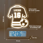 Vignette de Réveil lumineux Maillot de Football personnalisé