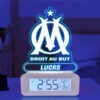 Réveil avec lumière et écusson Olympique de Marseille (OM) personnalisé
