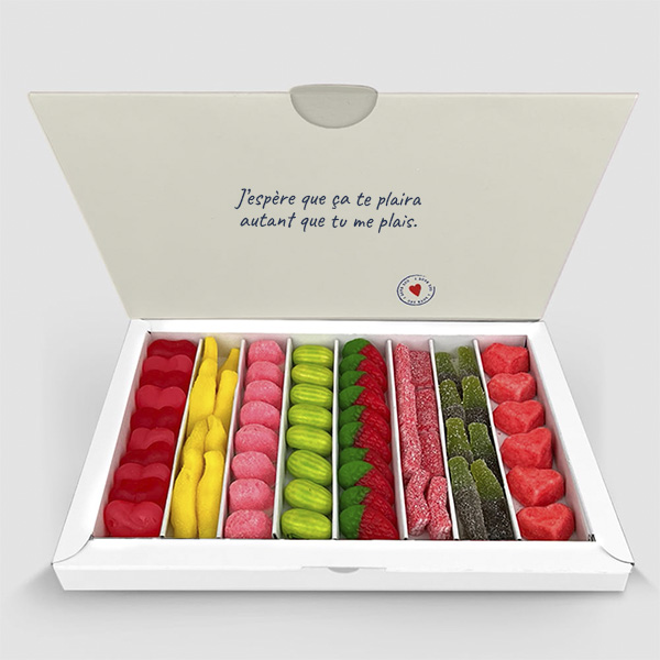 Boîte de Bonbons Postale personnalisée avec Photo et Textes