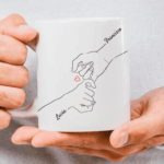 Vignette de Mug Mains Unies avec Noms personnalisé