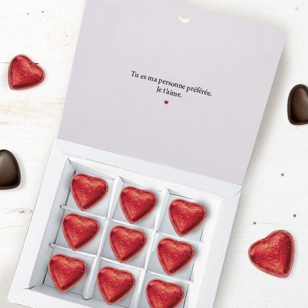 Boîte de Bonbons Love personnalisée avec Photo et Prénom