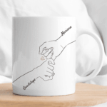 Vignette de Mug Mains Unies avec Noms personnalisé