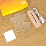 Vignette de Lampe Infini Cœurs avec Noms et Date personnalisée