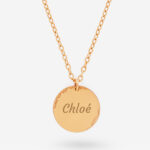 Collier rond avec écailles et texte personnalisé Vignette de Collier rond avec écailles et texte personnalisé