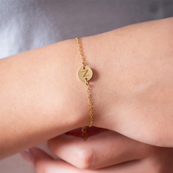 Bracelet Femme avec Initiale personnalisée