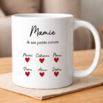 Mug avec texte, cœurs et prénoms personnalisés Vignette de Mug avec texte, cœurs et prénoms personnalisés