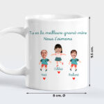 Vignette de Mug avec texte, prénoms et personnages créés à partir d’une Photo personnalisés