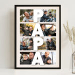 Vignette de Affiche Papa Vertical avec Photos Personnalisées