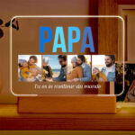 Lampe Papa multicolore personnalisée Vignette de Lampe Papa multicolore personnalisée