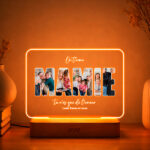Vignette de Lampe Mamie avec photos et textes personnalisés