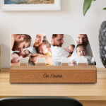 Plaque Papa avec Photos et Base personnalisée Vignette de Plaque Papa avec Photos et Base personnalisée