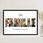 Vignette de Affiche Famille avec photos et textes personnalisés