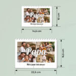 Vignette de Puzzle Papa avec Collage de 4 Photos Personnalisées
