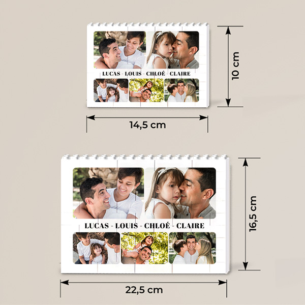 Puzzle Portraits avec Photos et Texte Personnalisé
