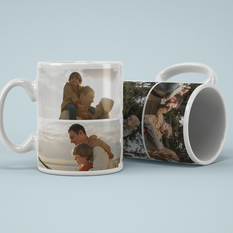 Tasse Papa avec 4 Photos personnalisée
