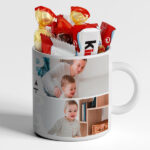Vignette de Tasse Papa avec 4 Photos personnalisée