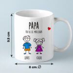 Vignette de Tasse avec personnages et Texte personnalisée