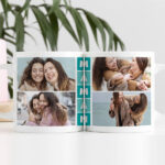 Vignette de Tasse Maman Cubes avec Quatre Photos personnalisée