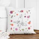 Vignette de Coussin pour Maman avec Mains et Prénoms personnalisés