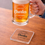 Vignette de Chope de bière pour le Meilleur Papa avec textes personnalisés