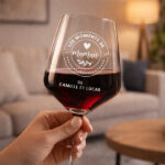 Vignette de Verre à vin Les moments de Maman avec prénoms personnalisés