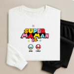 Pyjama Super Maman avec Prénoms personnalisés Vignette de Pyjama Super Maman avec Prénoms personnalisés