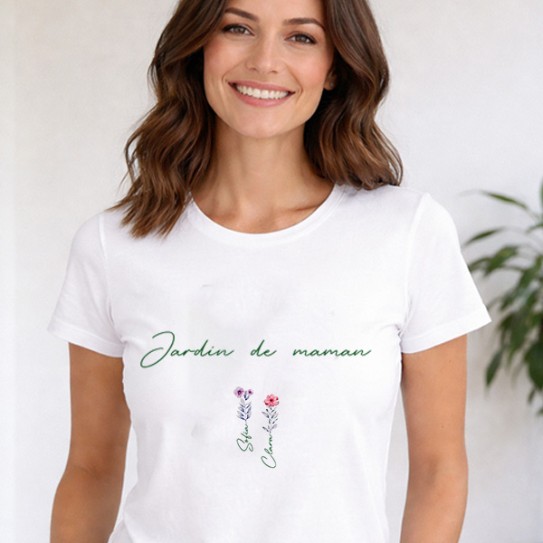 Pyjama le Jardin de Maman avec Prénoms personnalisés