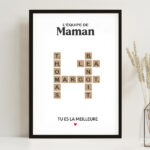 Vignette de Affiche Scrabble avec Prénoms personnalisés