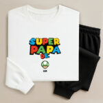 Pyjama Super Papa avec prénoms personnalisés Vignette de Pyjama Super Papa avec prénoms personnalisés