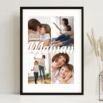 Vignette de Affiche pour Maman avec 4 Photos personnalisées