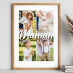 Vignette de Affiche pour Maman avec 4 Photos personnalisées