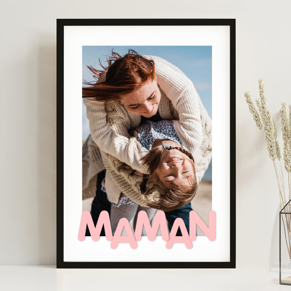 Affiche pour Maman avec Photo personnalisée