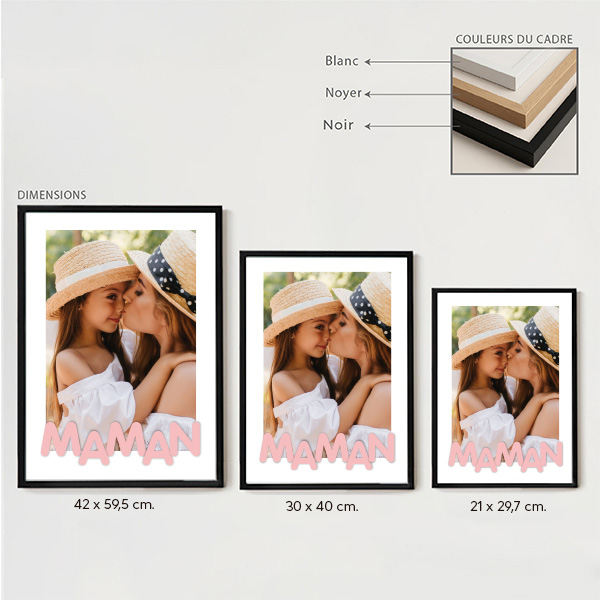 Affiche pour Maman avec Photo personnalisée