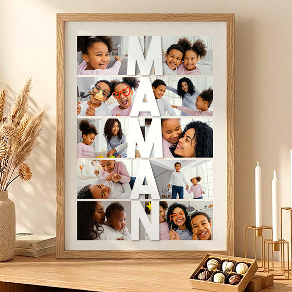 Affiche Vertical pour Maman avec Photos personnalisées