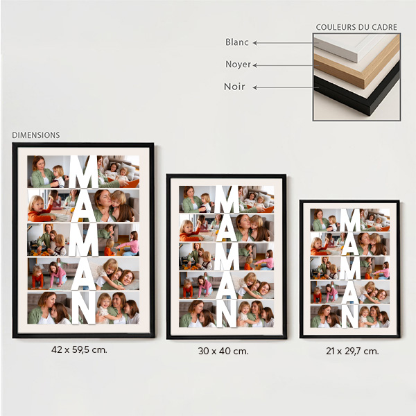 Affiche Vertical pour Maman avec Photos personnalisées