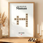 Vignette de Affiche Scrabble avec Prénoms personnalisés