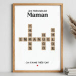 Vignette de Affiche Scrabble avec Prénoms personnalisés