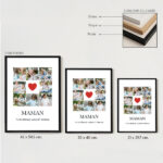 Vignette de Affiche Maman Cœur avec Photos personnalisées