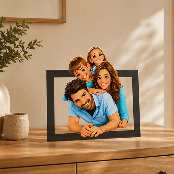 Cadre avec photo 3D personnalisée